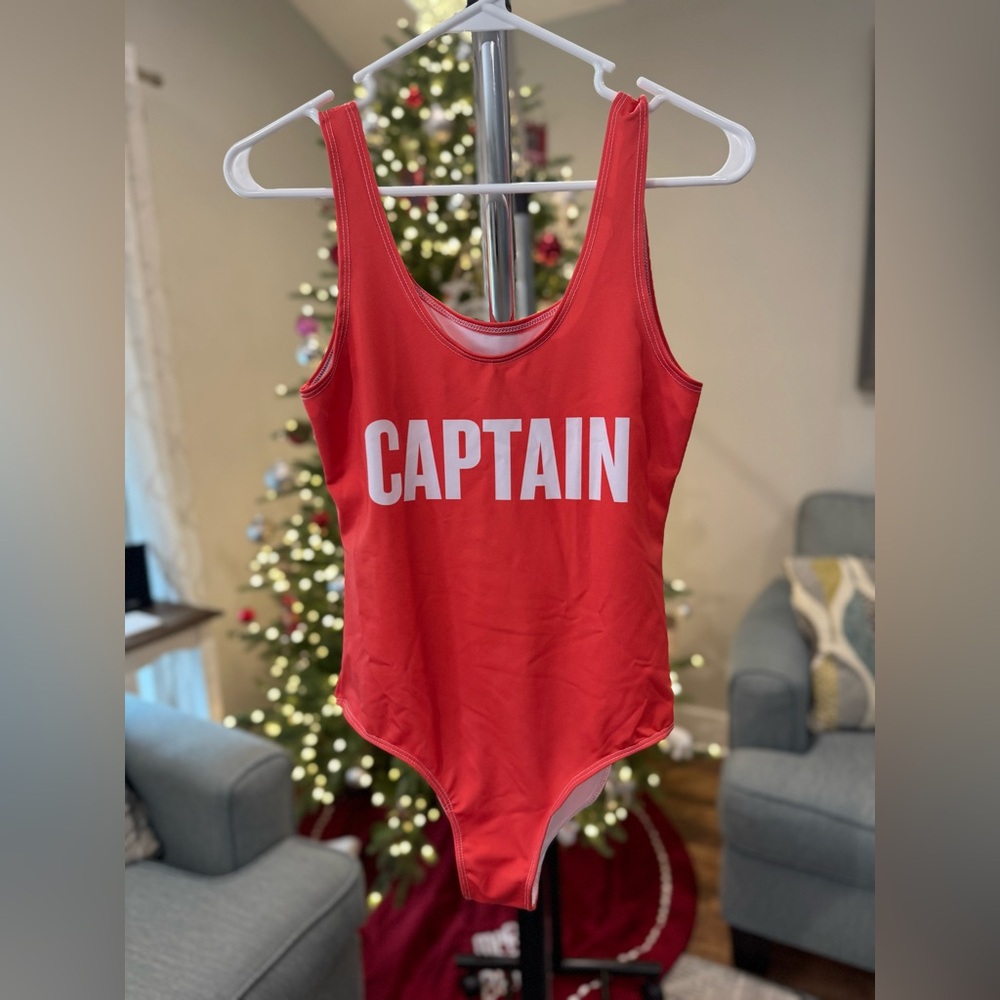 Women's Red One Piece Swimsuit